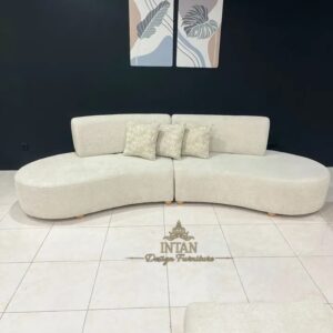 Sofa curved belah